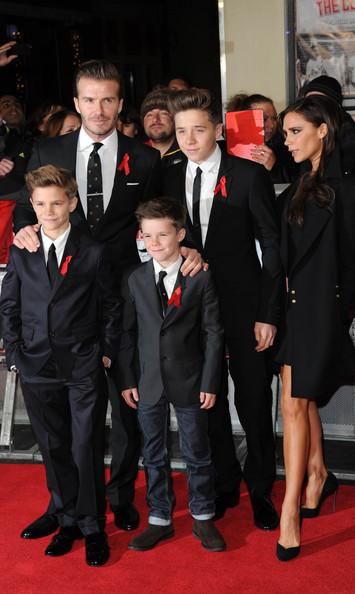 David, Brooklyn, Romeo, Cruz, Harper & Victoria Beckham