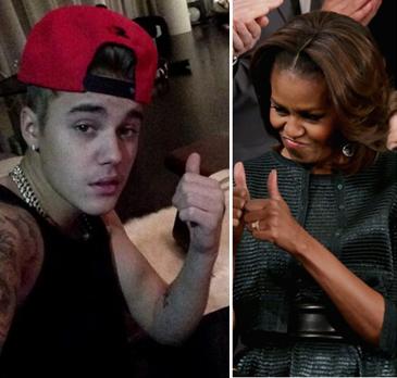 Justin Bieber / Michelle Obama