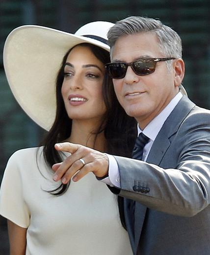 Amal Alamuddin & Brad Pitt