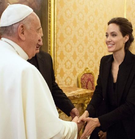 Francis & Angelina Jolie