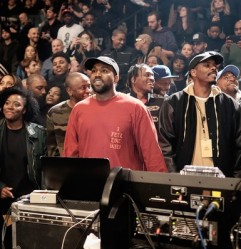 Kanye West (centre)
