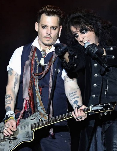 Johnny Depp & Alice Cooper