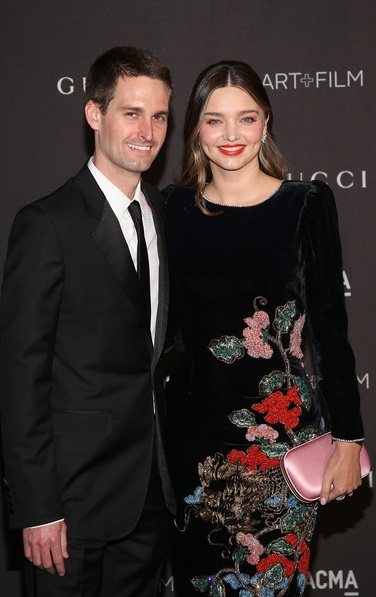 Evan Spiegel & Miranda Kerr