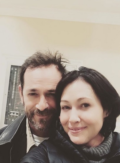 Luke Perry & Shannen Doherty