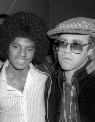 Michael Jackson & Elton John (1978 m. foto)