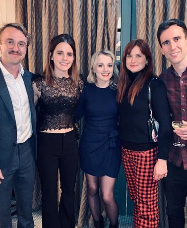 Tom Felton, Emma Watson, Evanna Lync, Bonnie Wright & Matthew Lewis