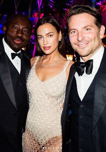 Edward Enninful, Irina Shayk & Bradley Cooper