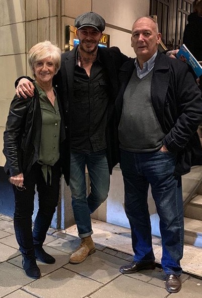 Sandra, David & Ted Beckham