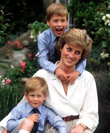 Harry, Diana & William
