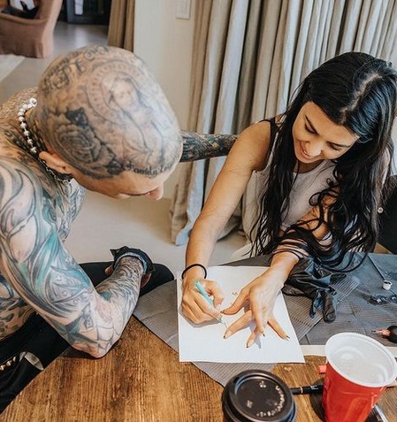 Travis Barker & Kourtney Kardashian