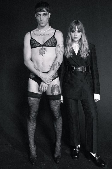 Damiano David (22) & Victoria De Angelis (21) ("Måneskin")