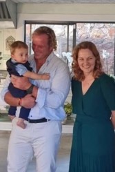 Jannie du Plessis & su sūnumi & Ronel