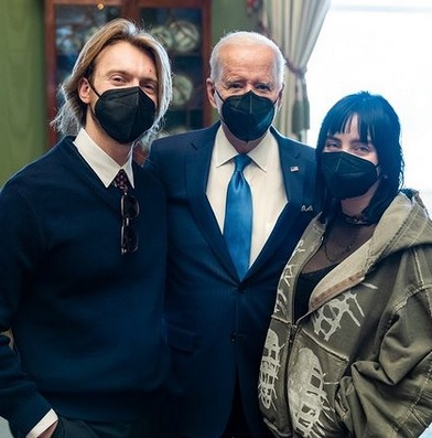Finneas O'Connell, Joe Biden & Billie Eilish