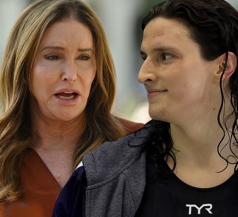 Caitlyn Jenner / Lia Thomas (fotokoliažas)