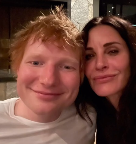 Ed Sheeran & Courteney Cox