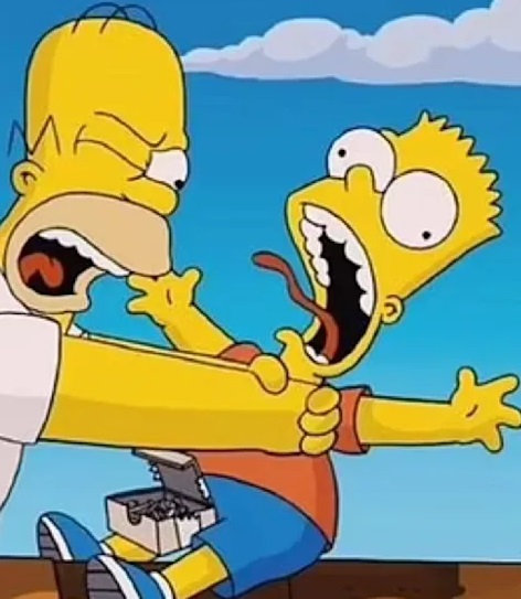 Homer & Bart ("The Simpsons")