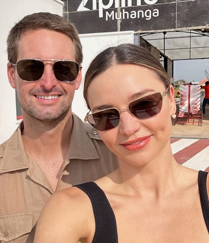 Evan Spiegel & Miranda Kerr