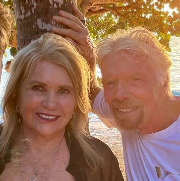 Joan Templeman ir Richard Branson