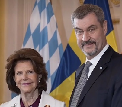Karalienė Silvia ir Markus Söder