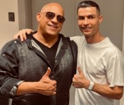 Vin Diesel ir Cristiano Ronaldo
