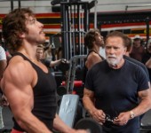 Joseph Baena ir Arnold Schwarzenegger
