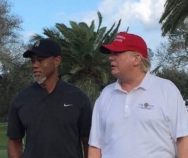 Tiger Woods ir Donald Trump