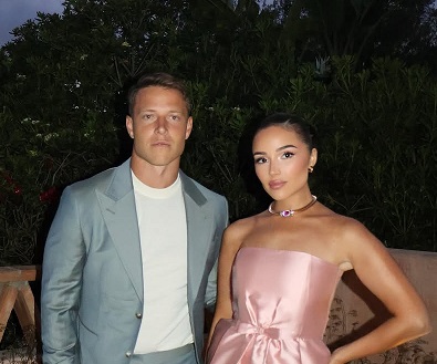 Christian McCaffrey ir Olivia Culpo
