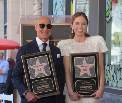 Stanley Tucci ir Emily Blunt