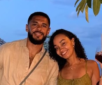 Andre Gray ir Leigh-Anne Pinnock