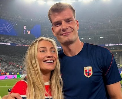 Lena Selnes ir Alexander Sørloth