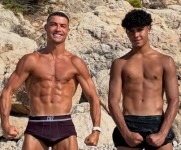 Cristiano Ronaldo ir Cristiano Ronaldo Jr.