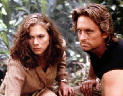 Kathleen Turner ir Michael Douglas